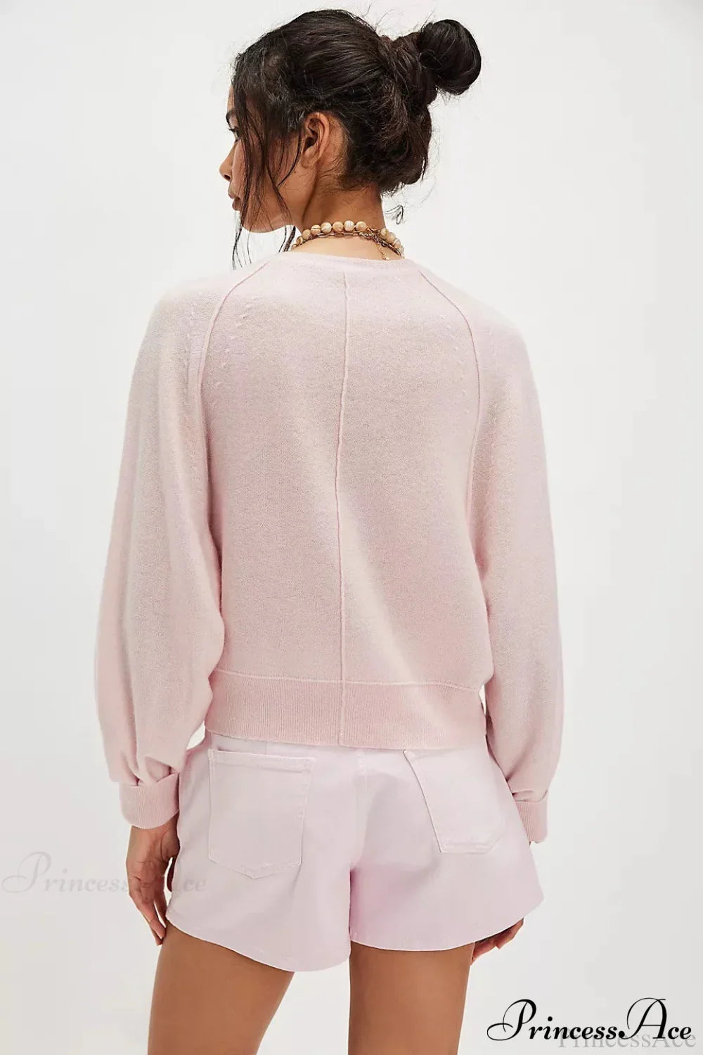 Pullover Damen | V-Ausschnitt & Knopfleiste vorne