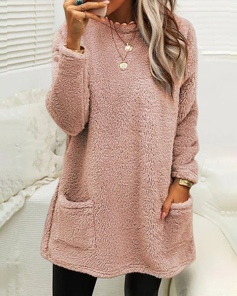 Pullover Damen mit Rundhals | Flauschig & Kuschelig