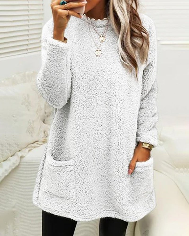 Pullover Damen mit Rundhals | Flauschig & Kuschelig