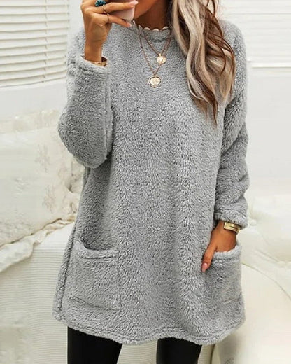 Pullover Damen mit Rundhals | Flauschig & Kuschelig