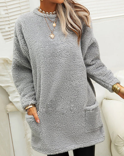 Pullover Damen mit Rundhals | Flauschig & Kuschelig