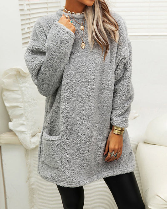 Pullover Damen mit Rundhals | Flauschig & Kuschelig