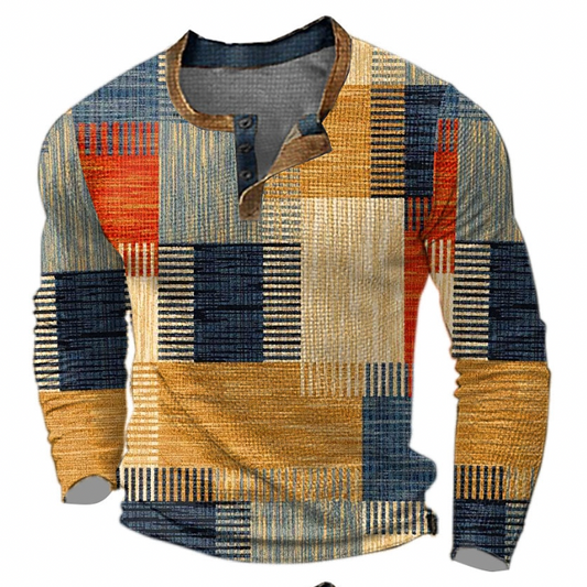 Pullover Herren | Bequem mit Knopfleiste