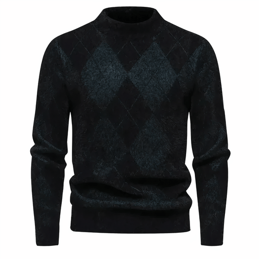 Pullover Herren | Rautenmuster & Rundhals