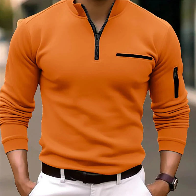 Pullover Herren | Troyer-Zip & Stehkragen