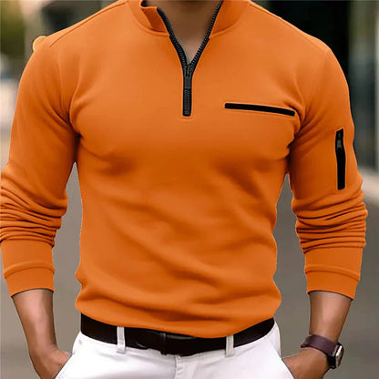Pullover Herren | Troyer-Zip & Stehkragen