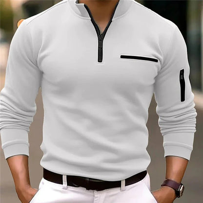 Pullover Herren | Troyer-Zip & Stehkragen