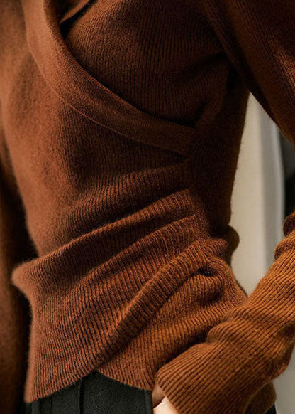 Pullover mit Peter-Pan-Kragen für Damen | Asymmetrisches Design