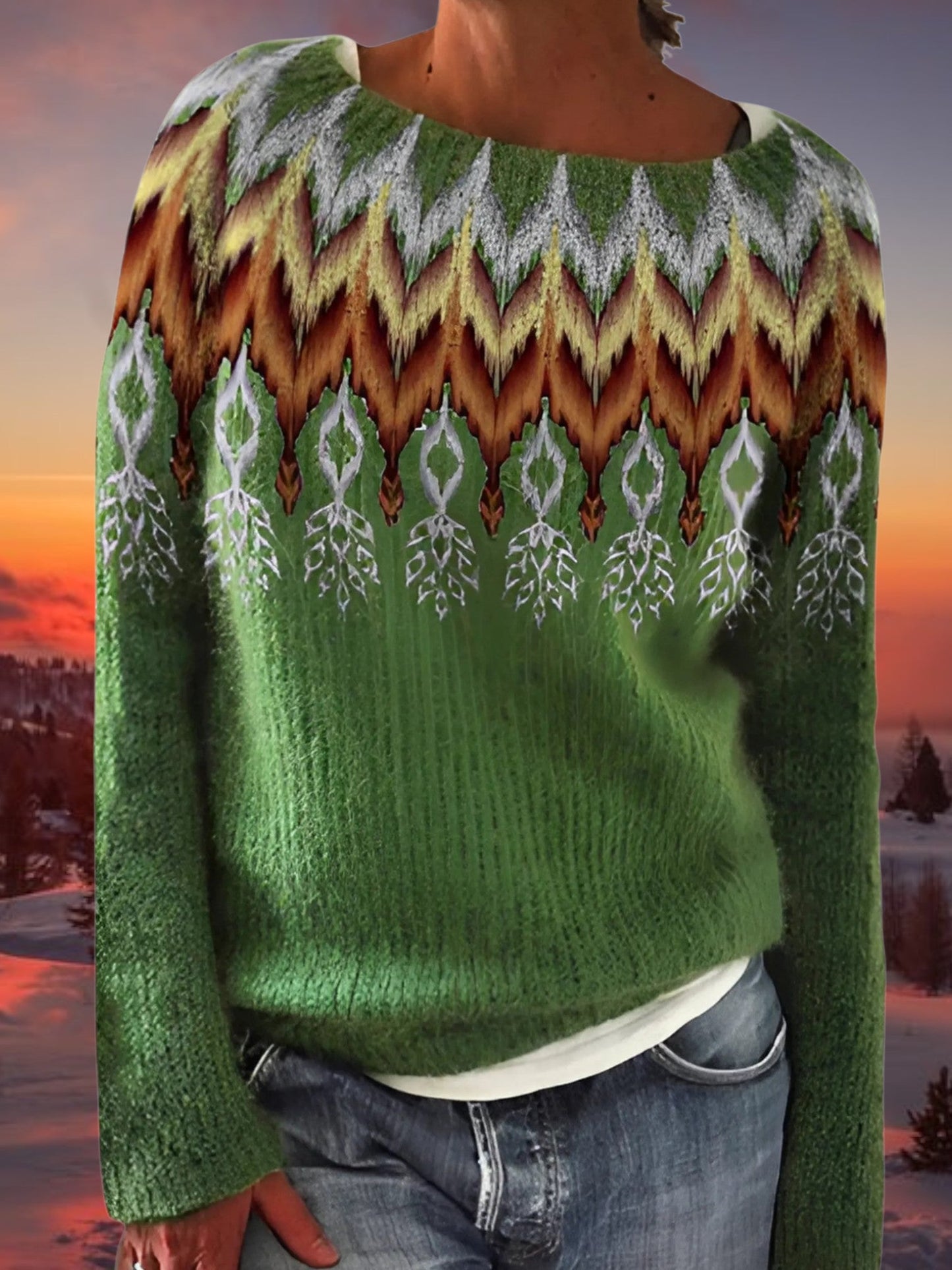 Pullover mit entspannter Passform | U-Boot-Ausschnitt