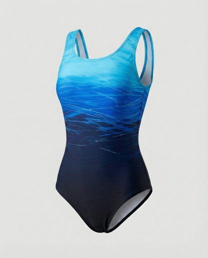 Sport Badeanzug Damen | Einteiler mit Schnelltrocknend-Funktion
