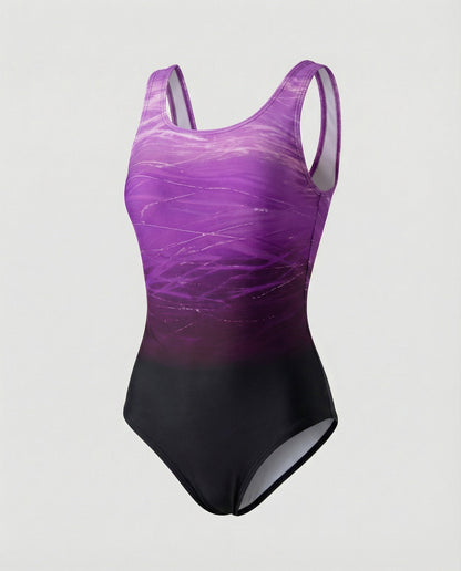 Sport Badeanzug Damen | Einteiler mit Schnelltrocknend-Funktion