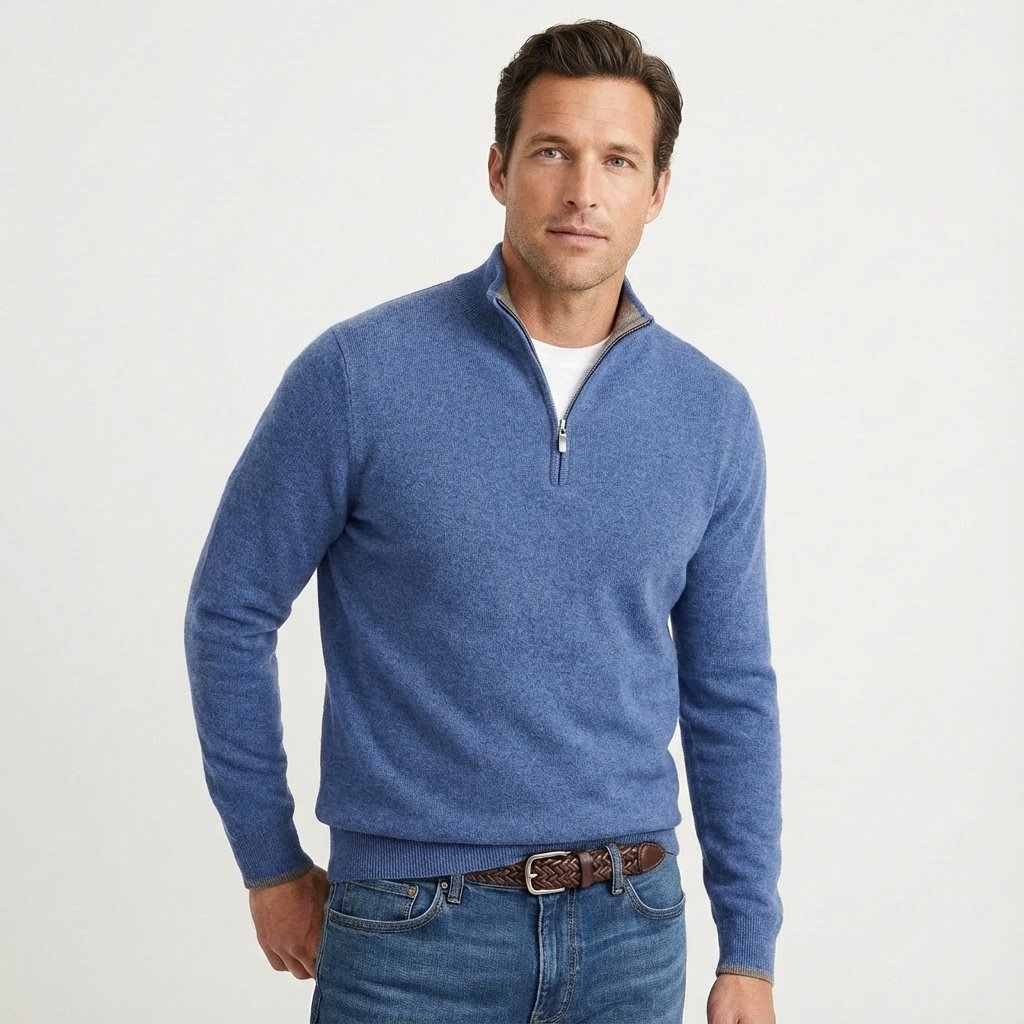 Reißverschluss Pullover Herren | Stehkragen & Warm