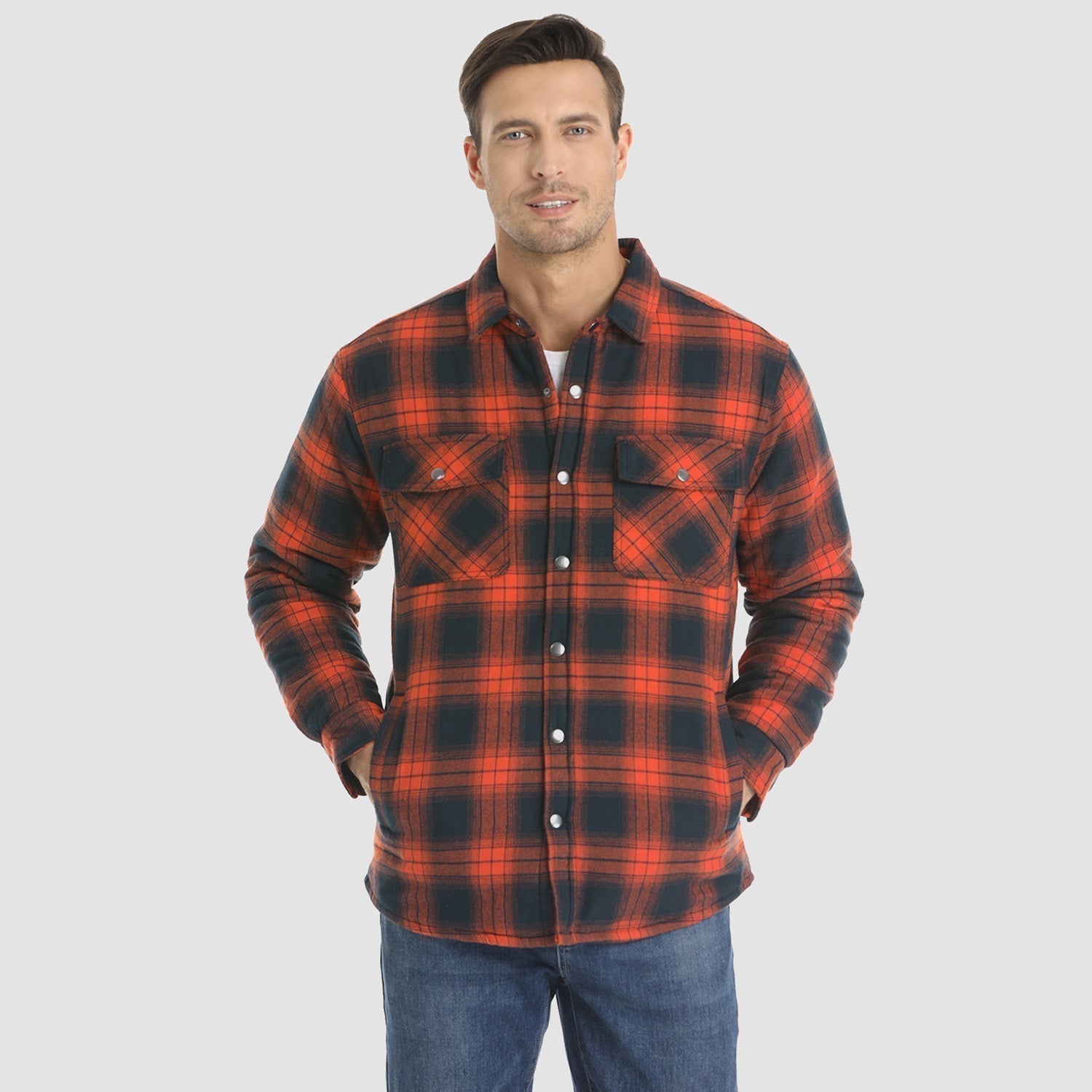 René Karierte Jacke 3