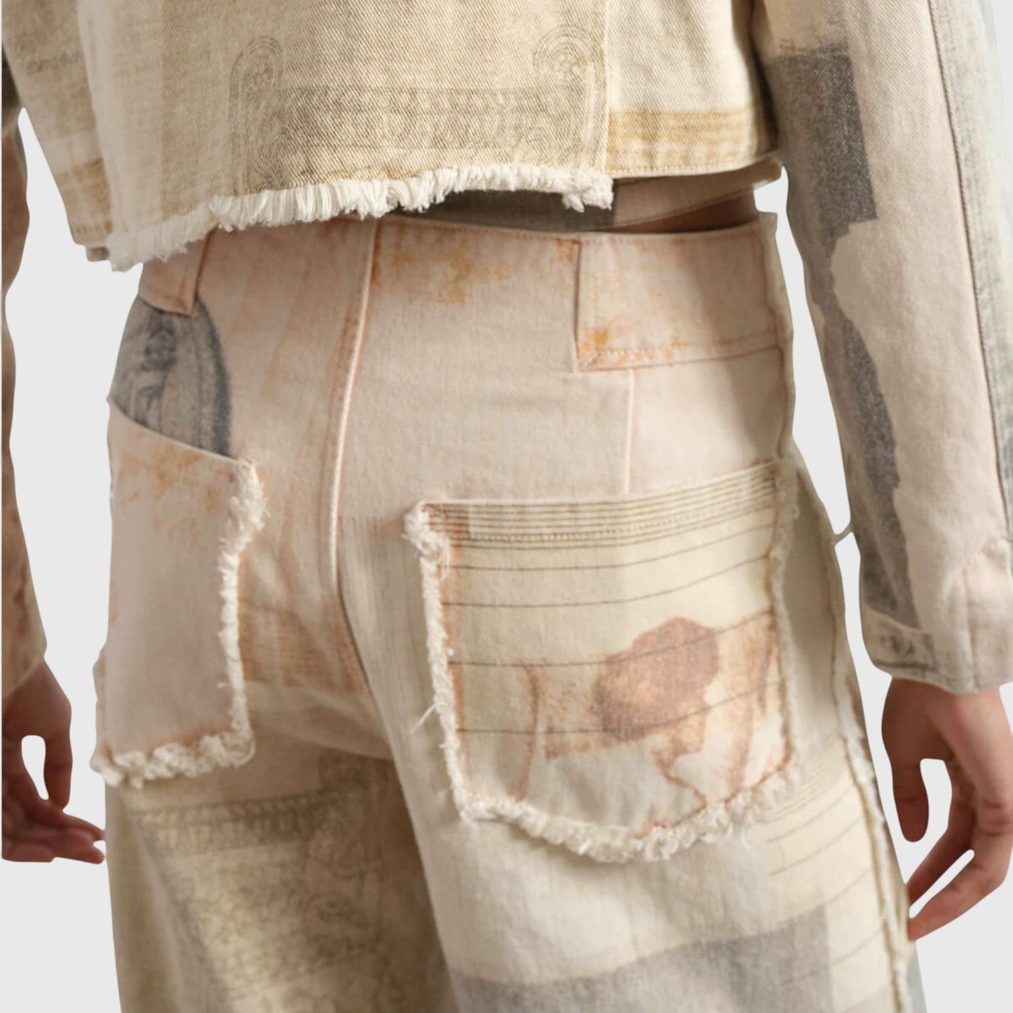 Rita | Damen Vintage-Jeans mit Hoher Taille und Print 5
