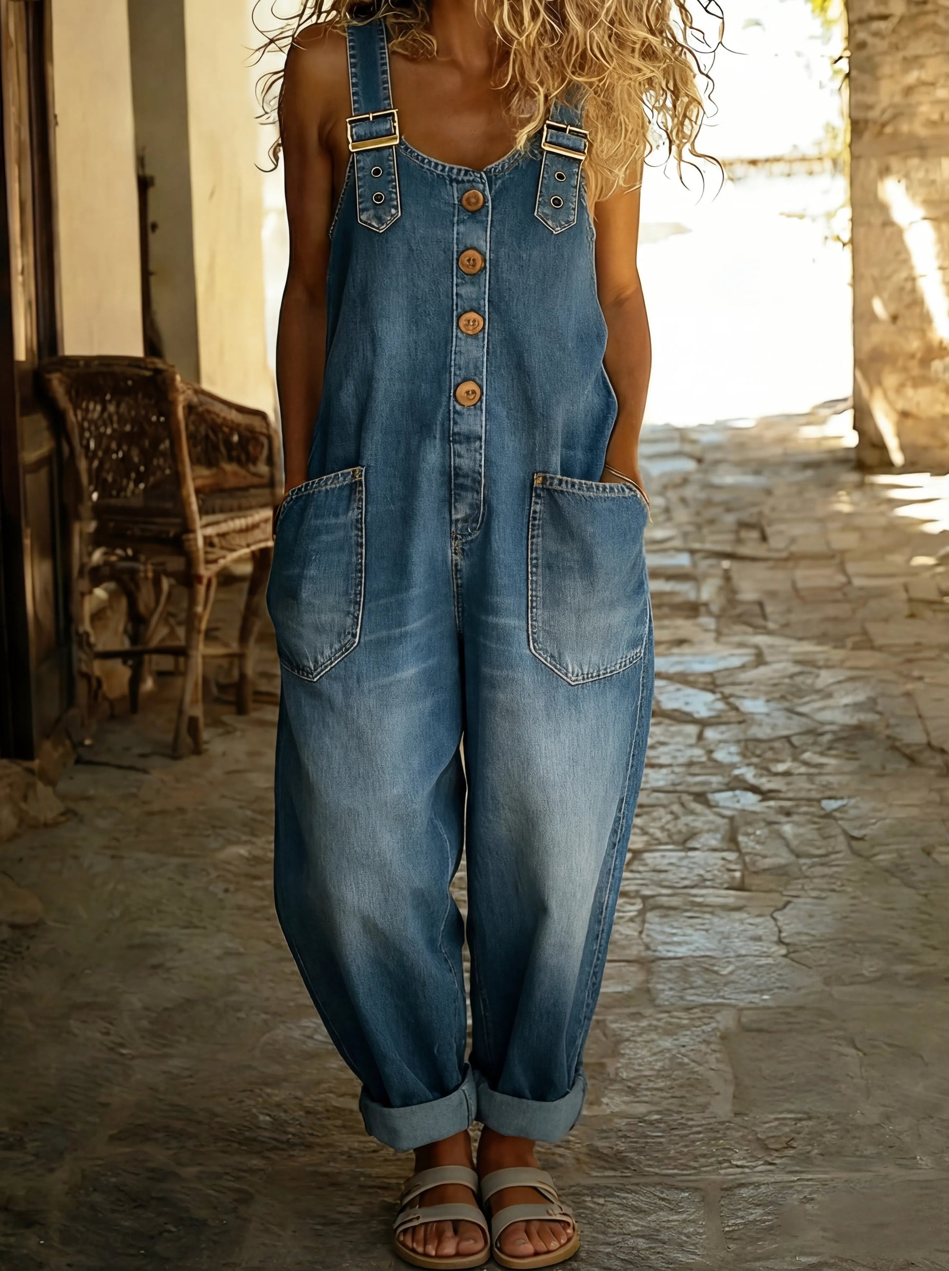 Sommer Jumpsuit Damen | Lässig & Verstellbar