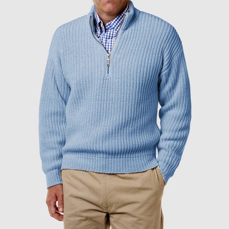 Rolf Strickpullover mit halbem Reißverschluss 2