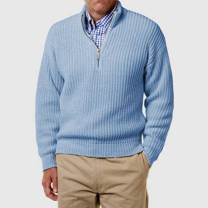 Rolf Strickpullover mit halbem Reißverschluss 2