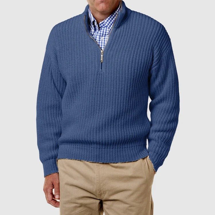 Rolf Strickpullover mit halbem Reißverschluss 5