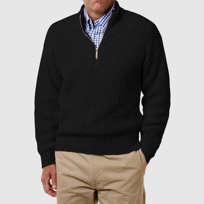Rolf Strickpullover mit halbem Reißverschluss 6