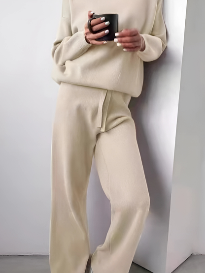 Rollkragen-Lounge-Set für Damen | Weiche Baumwolle