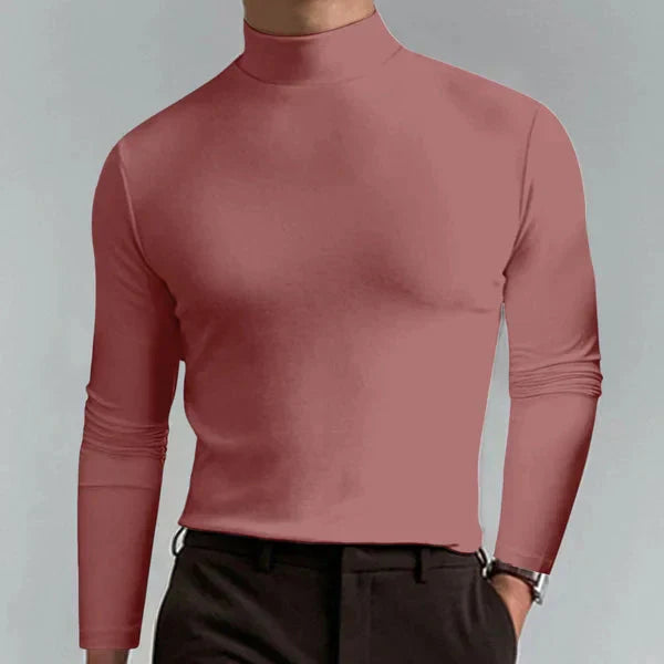 Rollkragenpullover Herren | Slim-Fit mit Stehkragen & Langarm-Komfort