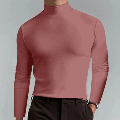 Rollkragenpullover Herren | Slim-Fit mit Stehkragen & Langarm-Komfort