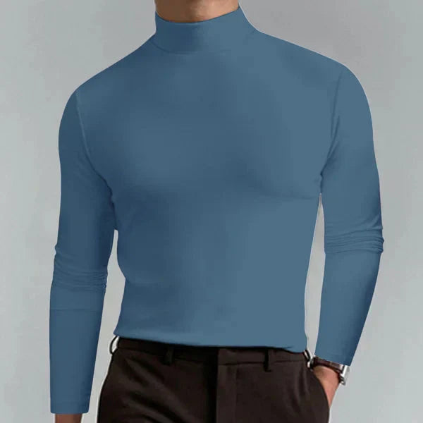 Rollkragenpullover Herren | Slim-Fit mit Stehkragen & Langarm-Komfort