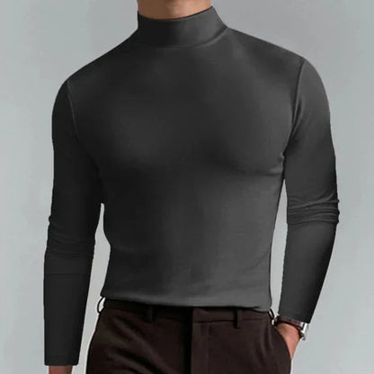 Rollkragenpullover Herren | Slim-Fit mit Stehkragen & Langarm-Komfort