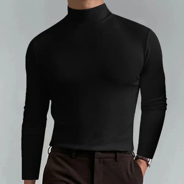 Rollkragenpullover Herren | Slim-Fit mit Stehkragen & Langarm-Komfort