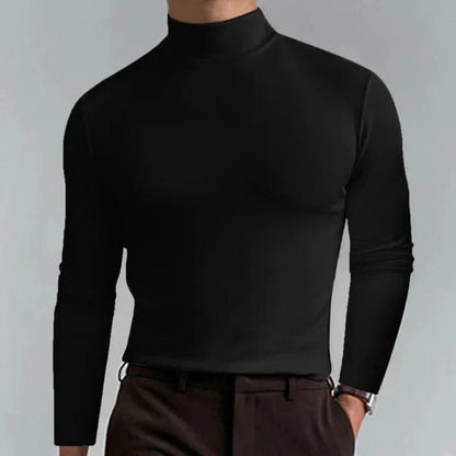 Rollkragenpullover Herren | Slim-Fit mit Stehkragen & Langarm-Komfort