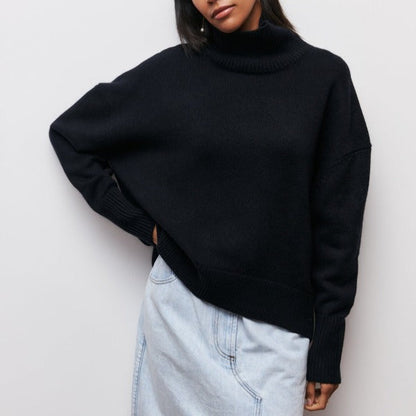 Rollkragenpullover für Damen | Lässige Passform | Winter