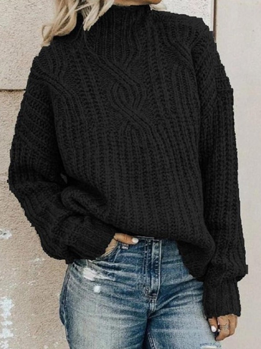 Rollkragenpullover Damen | Bequeme Passform