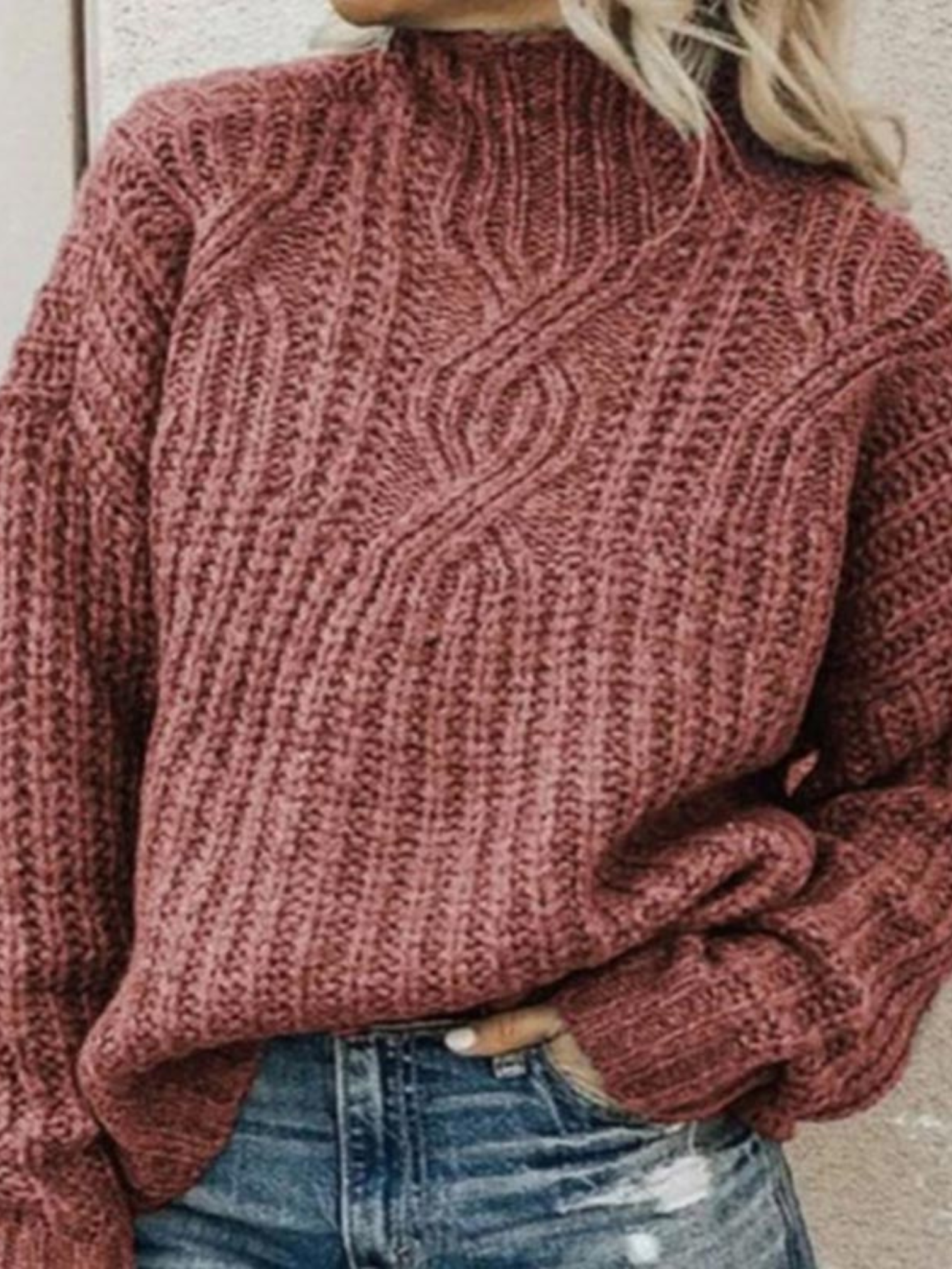 Rollkragenpullover Damen | Bequeme Passform