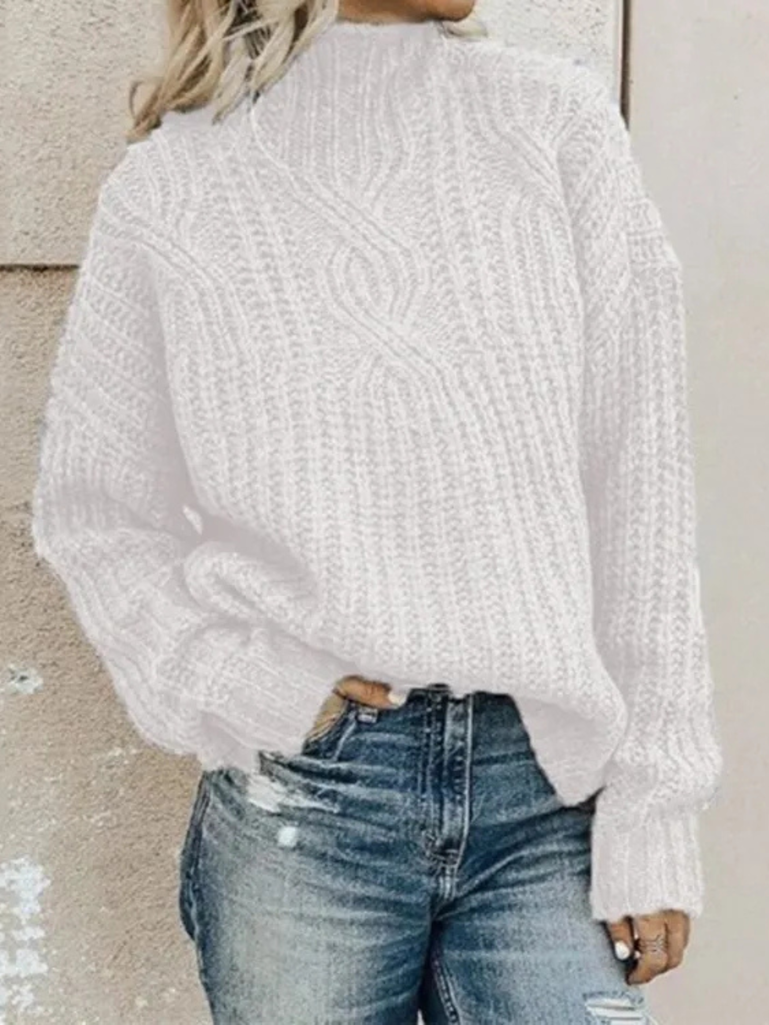 Rollkragenpullover Damen | Bequeme Passform
