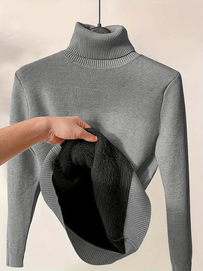Rollkragenpullover Damen | Gerader Schnitt