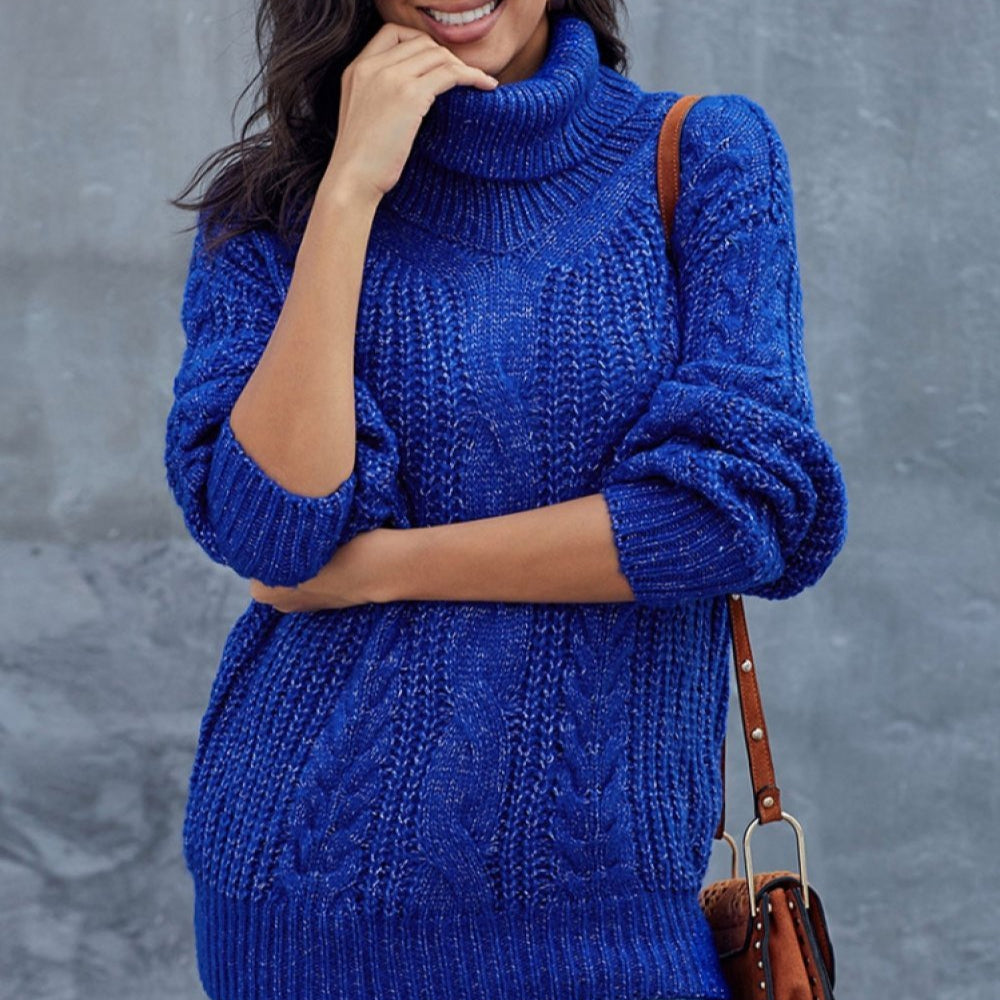 Rollkragenpullover Damen | Grobstrick