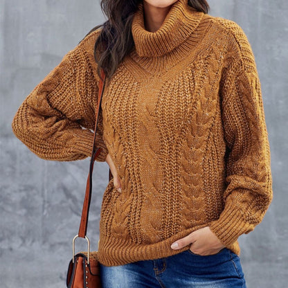 Rollkragenpullover Damen | Grobstrick
