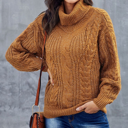 Rollkragenpullover Damen | Grobstrick