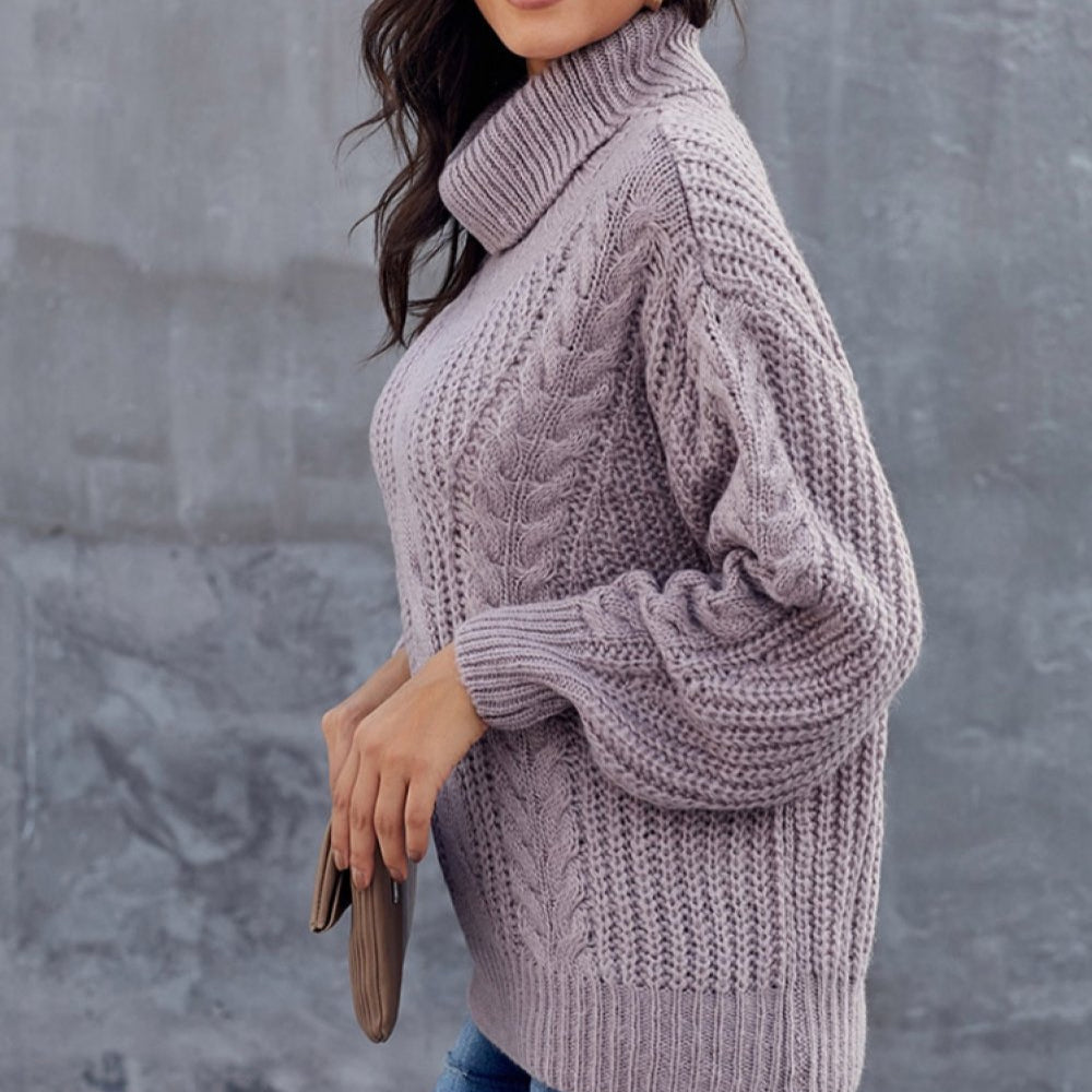 Rollkragenpullover Damen | Grobstrick