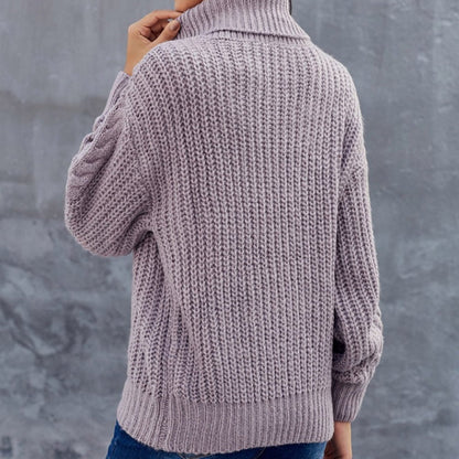 Rollkragenpullover Damen | Grobstrick