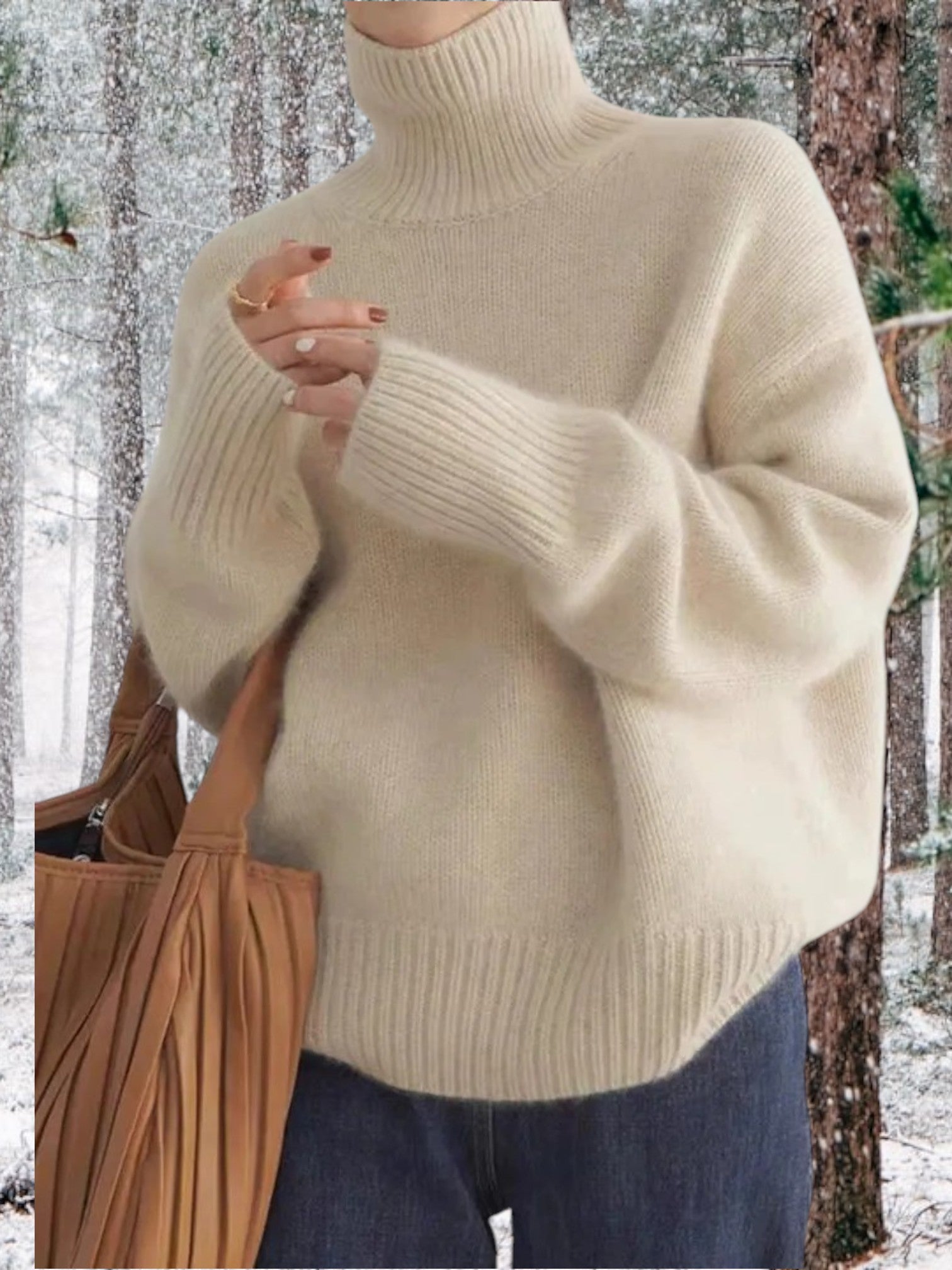 Rollkragenpullover Damen | Hochwertiger Kaschmir