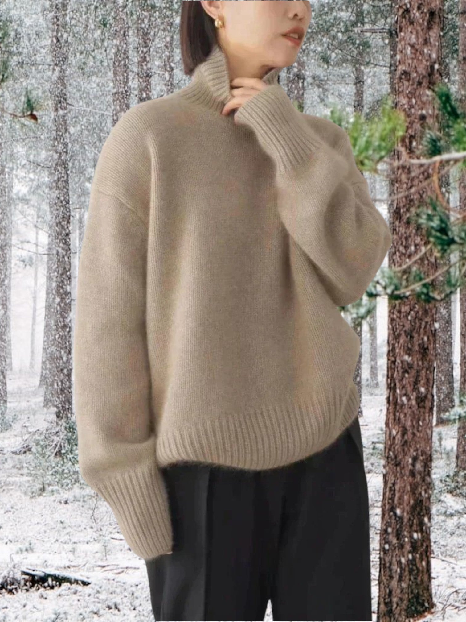 Rollkragenpullover Damen | Hochwertiger Kaschmir