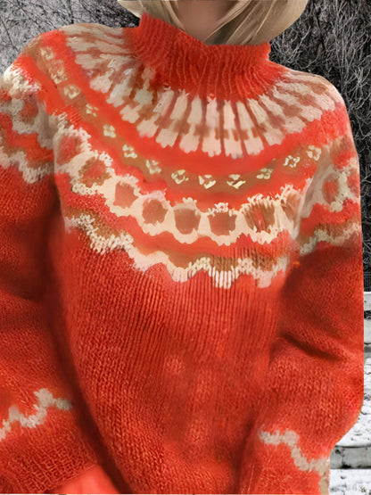 Rollkragenpullover Damen | Klassische Muster