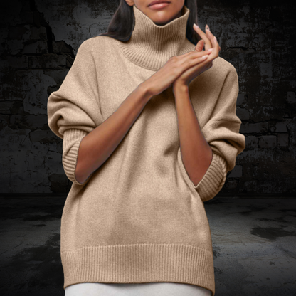 Rollkragenpullover Damen | Klassischer aus Acrylmix