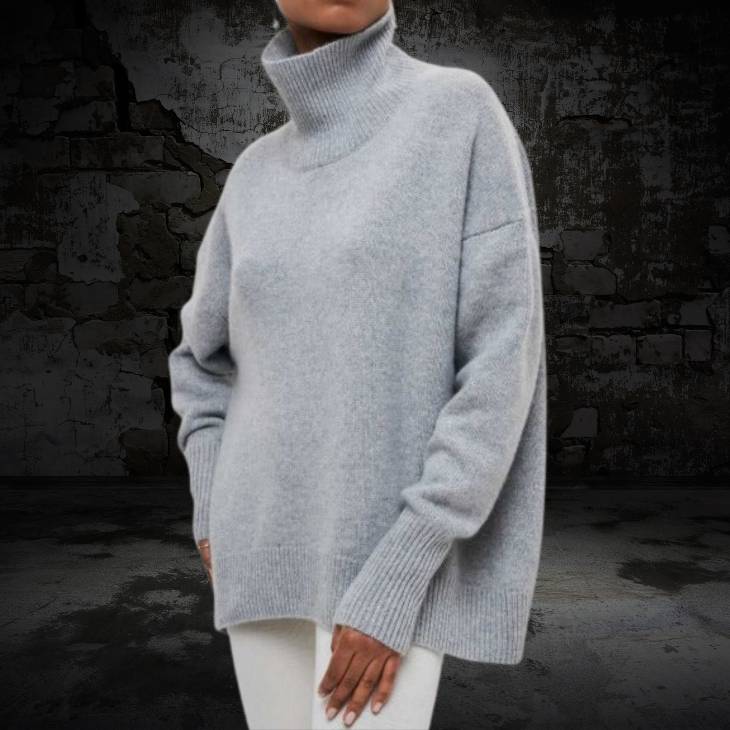 Rollkragenpullover Damen | Klassischer aus Acrylmix