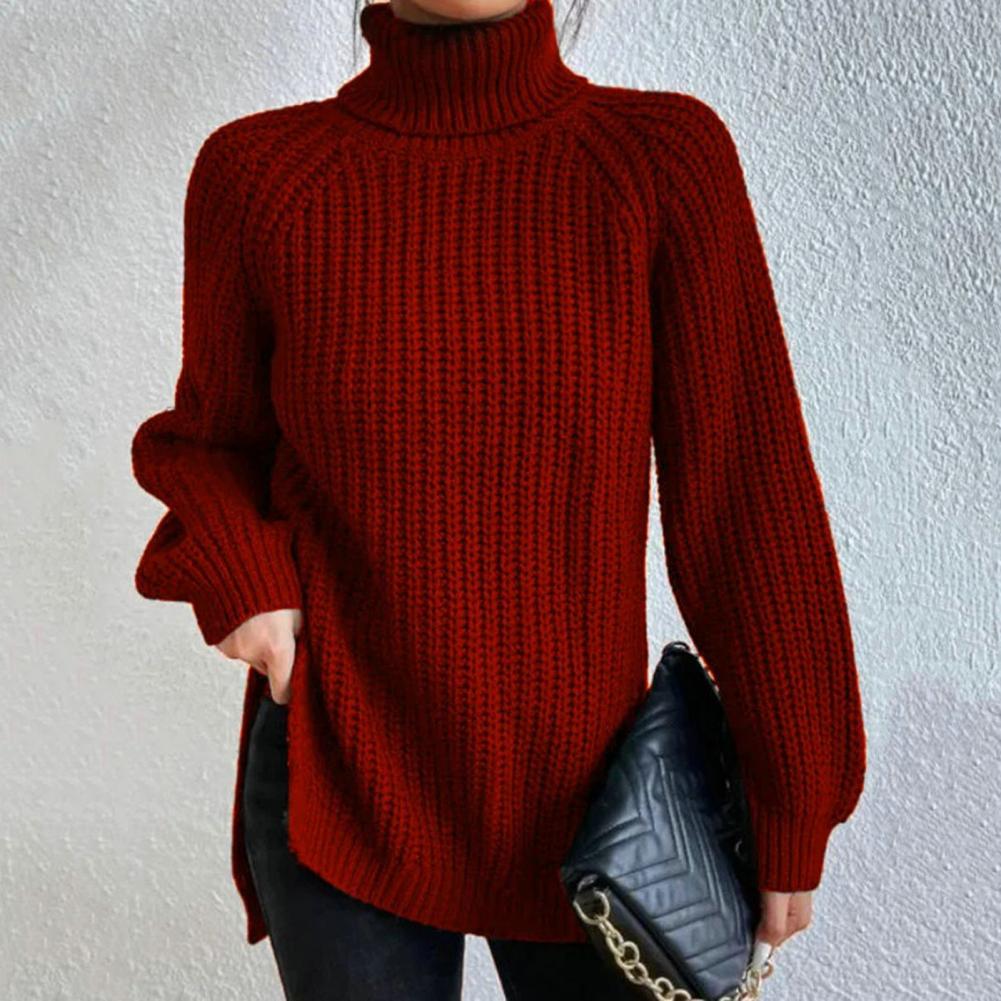 Rollkragenpullover Damen | Lockere Passform Zeitloses Design
