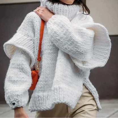 Oversized Rollkragenpullover | Warmer Winter Look