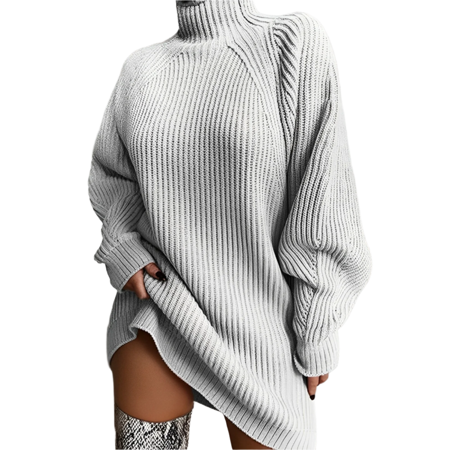 Rollkragenpullover Damen | Oversized Passform