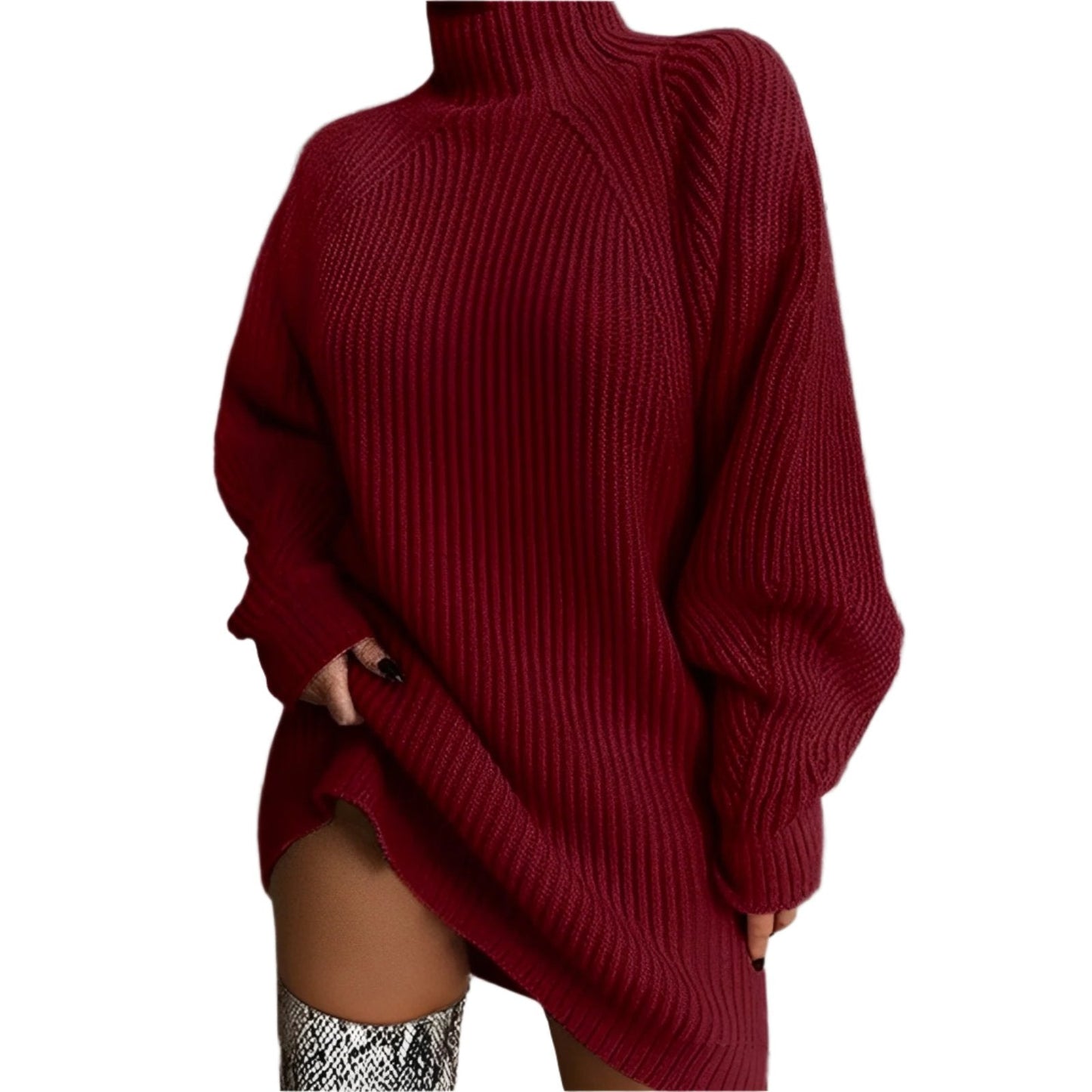 Rollkragenpullover Damen | Oversized Passform
