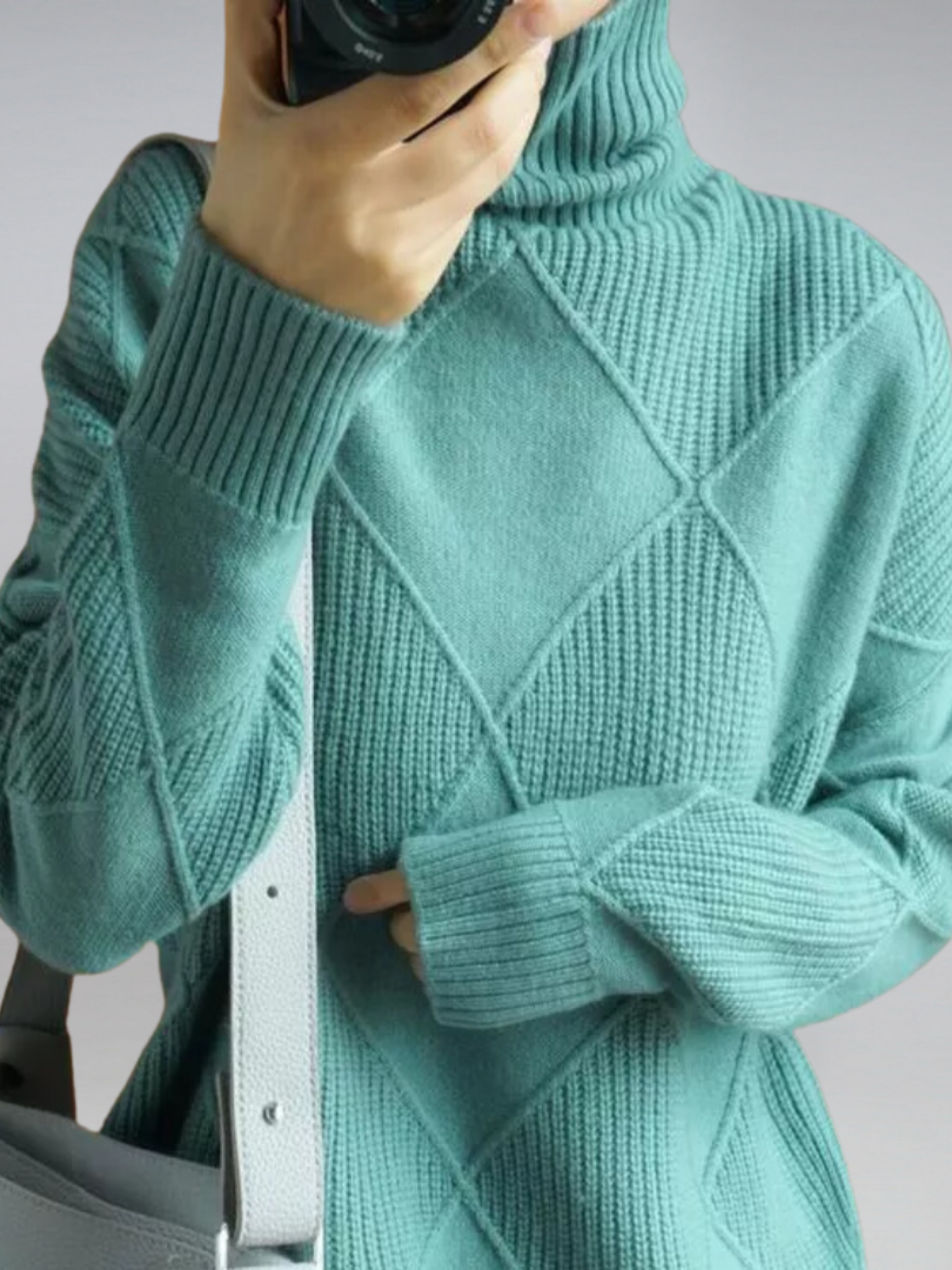 Rollkragenpullover Damen | Strickmuster